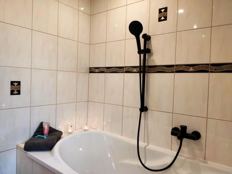 Ferienhaus Blaue Blume Mit 11 Kw Ladestation, Kamin, Terrasse, Eingezaeuntem Garten, Sauna, Wlan, Netflix, 2 Hunde Willkommen! Güntersberge Kültér fotó